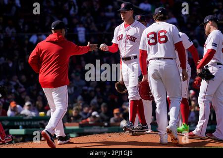 WEST PALM BEACH, FL - MARCH 01: Boston Red Sox manager Alex Cora signs  autographs for fans before an MLB spring training game between the Boston Red  Sox and the Houston Astros