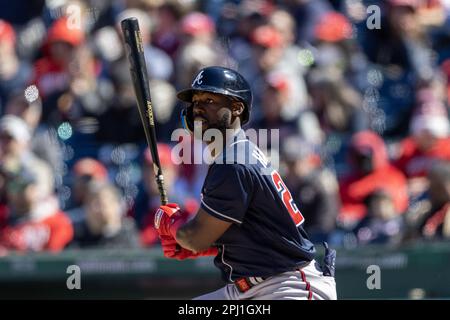 Atlanta Braves center fielder Michael Harris II (23) in the dugout