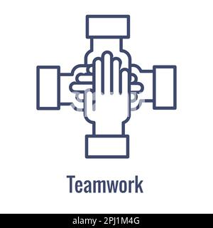 Core Values icon with value driven icon describing aspect of core values like vision Stock Vector