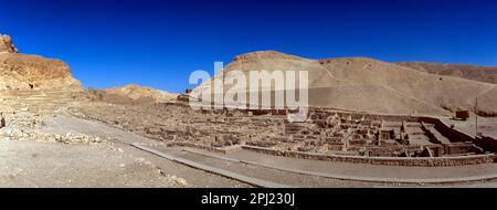 Luxor Egypt Deir El Medina Village Stock Photo