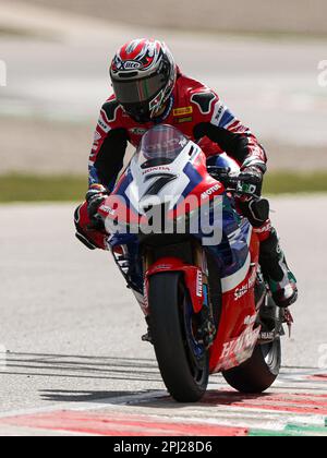 Montmelo, Barcelona, Spain. 30th Mar, 2023. Iker Lecuona from Spain of Team HRC Honda with CBR1000 RR-R during SBK Motul FIM Superbike World Championship: Catalunya test Day 1 at Circuit de Barcelona-Catalunya in Montmelo, Spain. (Credit Image: © David Ramirez/DAX via ZUMA Press Wire) EDITORIAL USAGE ONLY! Not for Commercial USAGE! Stock Photo