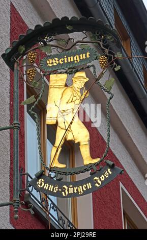 Jurgen Jost winery Blcherstrasse 52, 55422, Bacharach (Bacharach am Rhein), ???,  Mainz-Bingen district, Germany Stock Photo