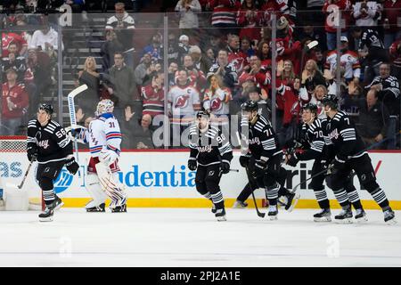 March 30, 2018: A fan holds up a New York Rangers jersey as Tampa