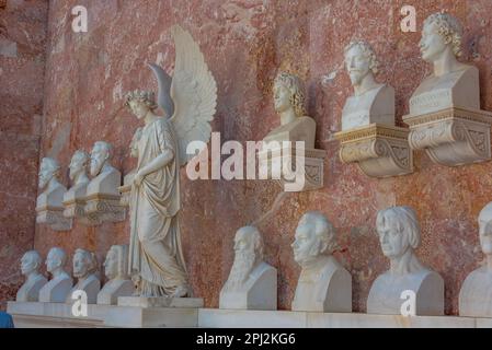 Regensburg, Germany, August 13, 2022: Interior of Walhalla monument near Regensburg, Germany. Stock Photo