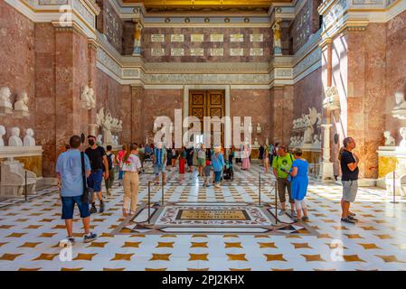 Regensburg, Germany, August 13, 2022: Interior of Walhalla monument near Regensburg, Germany. Stock Photo