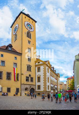 Regensburg, Germany, August 13, 2022: Old town hall in Regensburg, Germany. Stock Photo