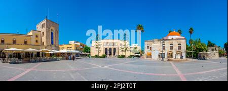 Kos, Greece, August 28, 2022: Archaeological museum of Kos at Eleftherias Central Square, Greece. Stock Photo