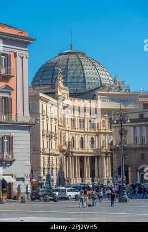 Naples, Italy, May 19, 2022: Galleria Umberto I in the historical center of Naples, Italy. Stock Photo