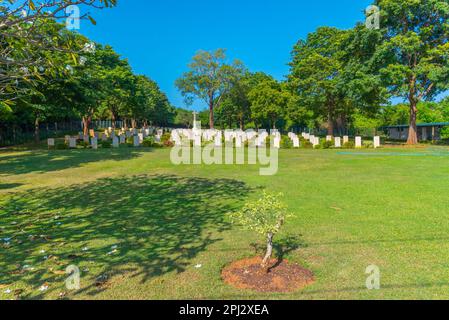 Trincomalee, Sri Lanka, February 6, 2022: Trincomalee War Cemetery in Sri Lanka. Stock Photo