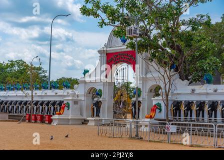 Kataragama, Sri Lanka, January 27, 2022: Maha Devale shrine at Kataragama, Sri Lanka. Stock Photo