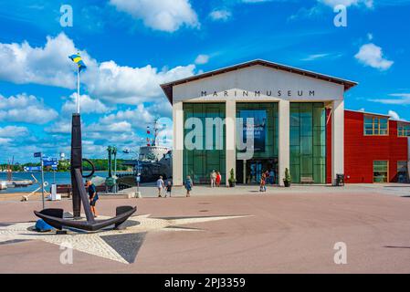 Karlskrona, Sweden, July 14, 2022: Maritime museum in the port of Karlskrona, Sweden. Stock Photo