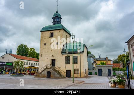 Vadstena, Sweden, July 17, 2022: View of town hall in Swedish town Vadstena. Stock Photo