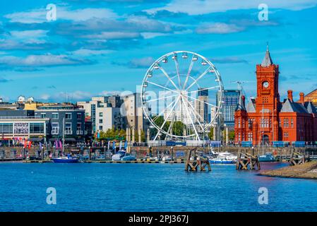 Cardiff, Wales, September 16, 2022: Roald Dahl plass at Mermaid Quay at