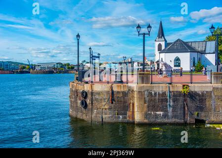 Cardiff, Wales, September 17, 2022: Norwegian Church Arts Centre at Welsh capital Cardiff. Stock Photo