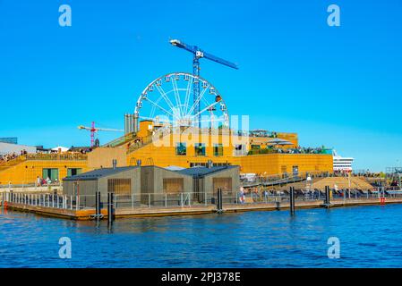 Helsinki, Finland, July 20, 2022: Allas sea pool in Helsinki, Finland . Stock Photo