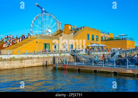 Helsinki, Finland, July 20, 2022: Allas sea pool in Helsinki, Finland . Stock Photo