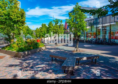 Kokkola, Finland, July 23, 2022: View of a commercial street in Kokkola, Finland.. Stock Photo