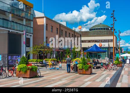 Seinäjoki, Finland, July 24, 2022: View of a commercial street in Seinäjoki, Finland. Stock Photo