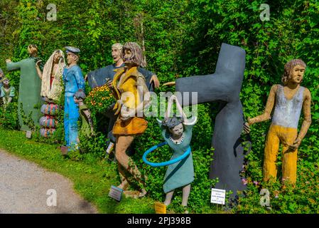 Koitsanlahti, Finland, July 26, 2022: Parikkala Sculpture Park in Finland. Stock Photo