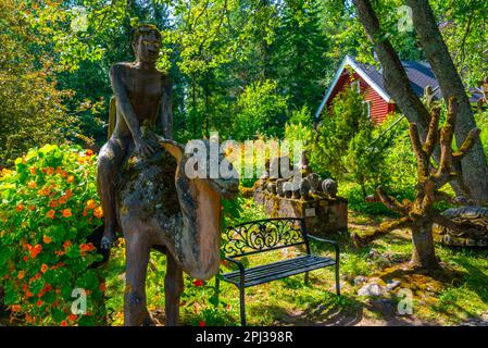 Koitsanlahti, Finland, July 26, 2022: Parikkala Sculpture Park in Finland. Stock Photo