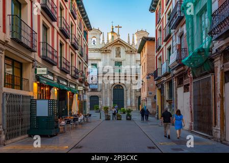 Valladolid, Spain, June 6, 2022: Iglesia de la Santa Vera Cruz in Valladolid, Spain. Stock Photo