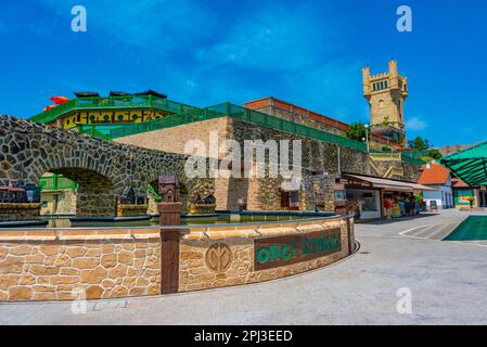 San Sebastian, Spain, June 2, 2022: Monte Igueldo amusement park at San Sebastian, Spain. Stock Photo