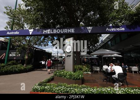 Melbourne, Australia. 31st Mar, 2023. Paddock atmosphere. Australian Grand Prix, Friday 31st March 2023. Albert Park, Melbourne, Australia. Credit: James Moy/Alamy Live News Stock Photo