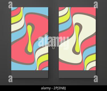 Pattern with optical illusion. Abstract striped background with ripple effect. Vector illustration. Stock Vector