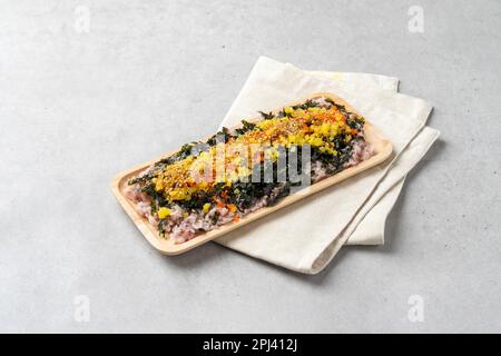 Korean food flying fish roe rice ball Stock Photo