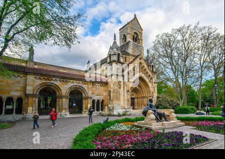 Jaki Chapel in Vajdahunyad castle in Varosliget park in Budapest, Hungary Stock Photo