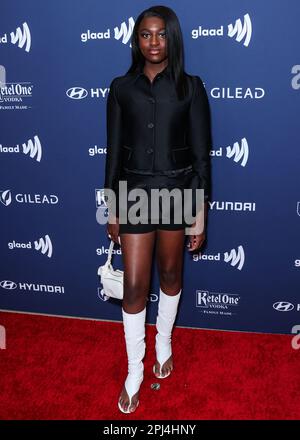 Beverly Hills, United States. 30th Mar, 2023. BEVERLY HILLS, LOS ANGELES, CALIFORNIA, USA - MARCH 30: Zaya Wade arrives at the 34th Annual GLAAD Media Awards Los Angeles held at The Beverly Hilton Hotel on March 30, 2023 in Beverly Hills, Los Angeles, California, United States. (Photo by Xavier Collin/Image Press Agency) Credit: Image Press Agency/Alamy Live News Stock Photo