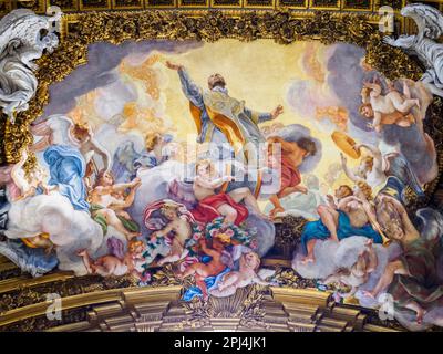 The altar dedicated to Ignatius of Loyola in the Church of Jesus - Rome ...