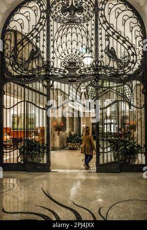 Gresham Palace Hotel, Budapest Stock Photo