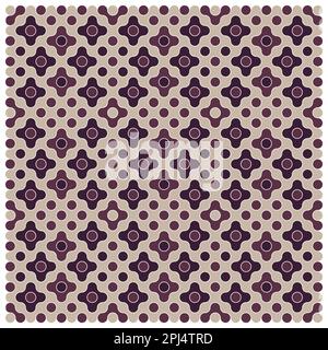 Random color rounded truchet tiling background illustration Stock Vector