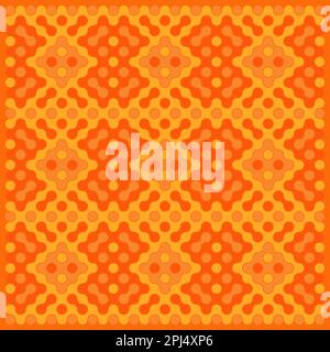 Random color rounded truchet tiling background illustration Stock Vector
