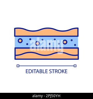 Groundwater sources RGB color icon Stock Vector