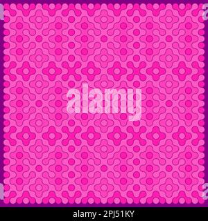 Random color rounded truchet tiling background illustration Stock Vector