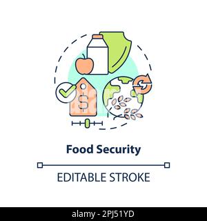Food security concept icon Stock Vector