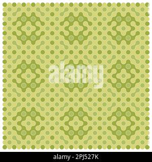 Random color rounded truchet tiling background illustration Stock Vector