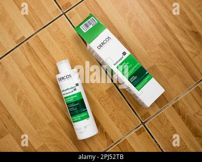 Vichy Dercos Anti dandruff Shampoo. Stock Photo