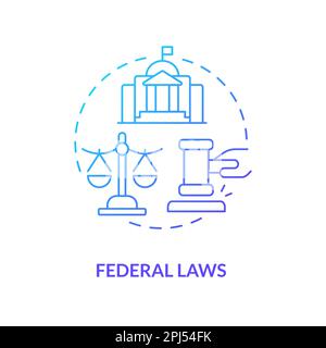 Federal laws blue concept icon Stock Vector Image & Art - Alamy