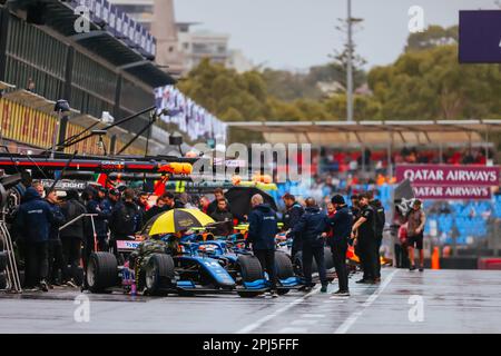 Melbourne, Victoria, Australia. 31st Mar, 2023. MELBOURNE, AUSTRALIA - MARCH 31: F2 race atmosphere at the 2023 Australian Formula 1 Grand Prix on 31st March 2023 (Credit Image: © Chris Putnam/ZUMA Press Wire) EDITORIAL USAGE ONLY! Not for Commercial USAGE! Stock Photo