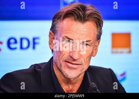 Paris, France. 31st Mar, 2023. Herve RENARD during the press conference of the French women's football team on March 31, 2023 at the headquarters of the FFF in Paris, France - Photo Matthieu Mirville/DPPI Credit: DPPI Media/Alamy Live News Stock Photo