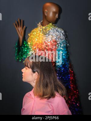 ashish sequin rainbow dress Ashish Beaded Fringe Rainbow dress size M (12)
