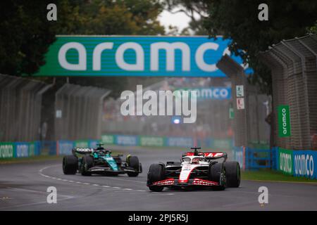 Albert Park, 31 March 2023  Kevin Magnussen (DEN) of the Haas F1 team corleve/Alamy Live News Stock Photo