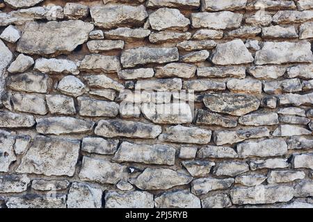 Old chalk stone pattern background. Natural background and wallpaper. Stone texture Stock Photo