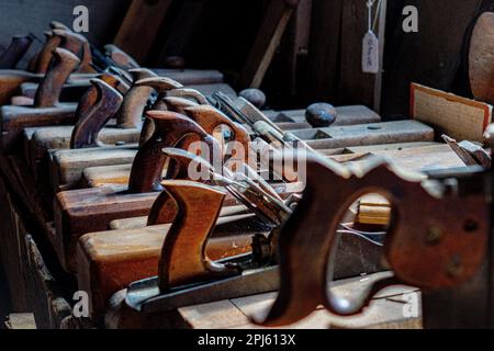 Planes lined up Stock Photo