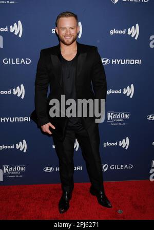 Beverly Hills, California, USA. 30th Mar, 2023. August Getty attends the 34th Annual GLAAD Media Awards at The Beverly Hilton on March 30, 2023 in Beverly Hills, California. Credit: Jeffrey Mayer/Jtm Photos/Media Punch/Alamy Live News Stock Photo