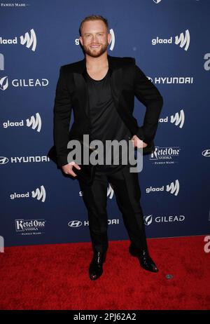 Beverly Hills, California, USA. 30th Mar, 2023. August Getty attends the 34th Annual GLAAD Media Awards at The Beverly Hilton on March 30, 2023 in Beverly Hills, California. Credit: Jeffrey Mayer/Jtm Photos/Media Punch/Alamy Live News Stock Photo