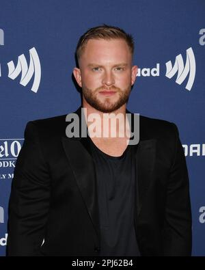 Beverly Hills, California, USA. 30th Mar, 2023. August Getty attends the 34th Annual GLAAD Media Awards at The Beverly Hilton on March 30, 2023 in Beverly Hills, California. Credit: Jeffrey Mayer/Jtm Photos/Media Punch/Alamy Live News Stock Photo